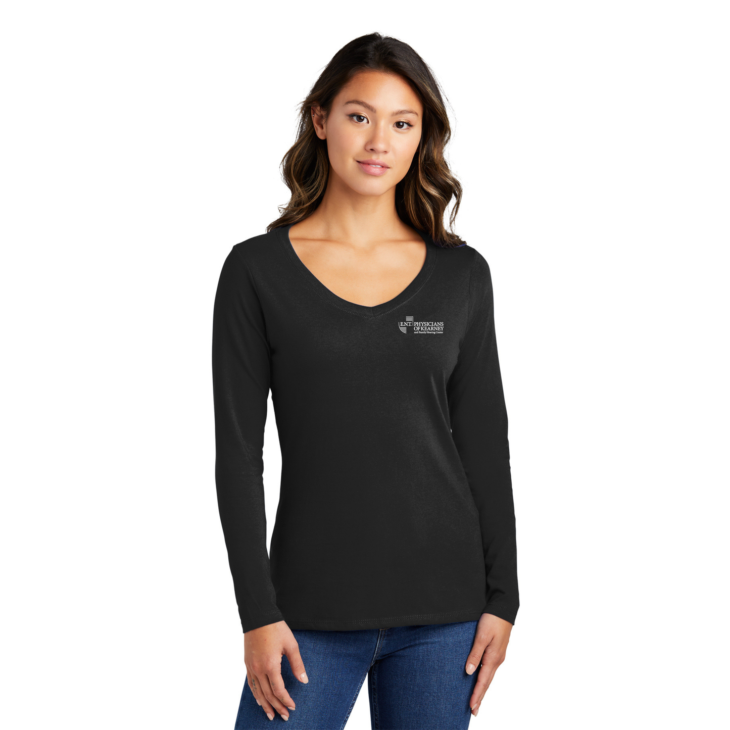 Women's Long Sleeve V-Neck Tee