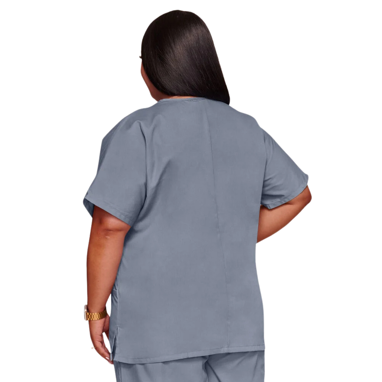 Women's V-Neck 2 Pocket Solid Scrub Top