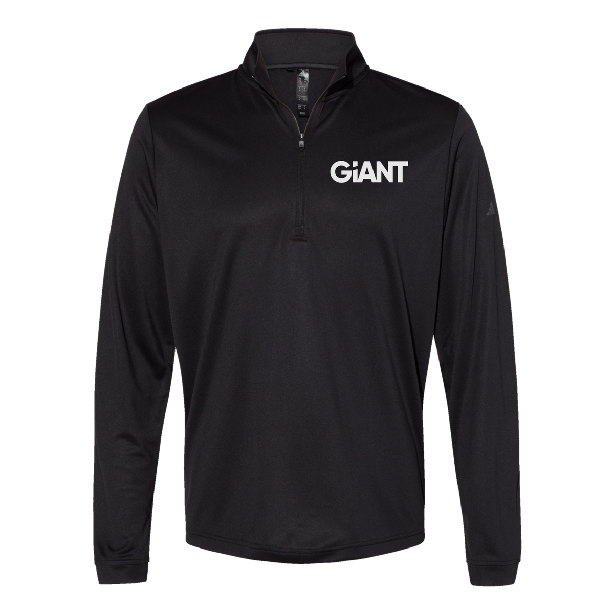 giantworldwide-adidas-quarter-zip-embroidery-leftchest-A401-black-flat-front