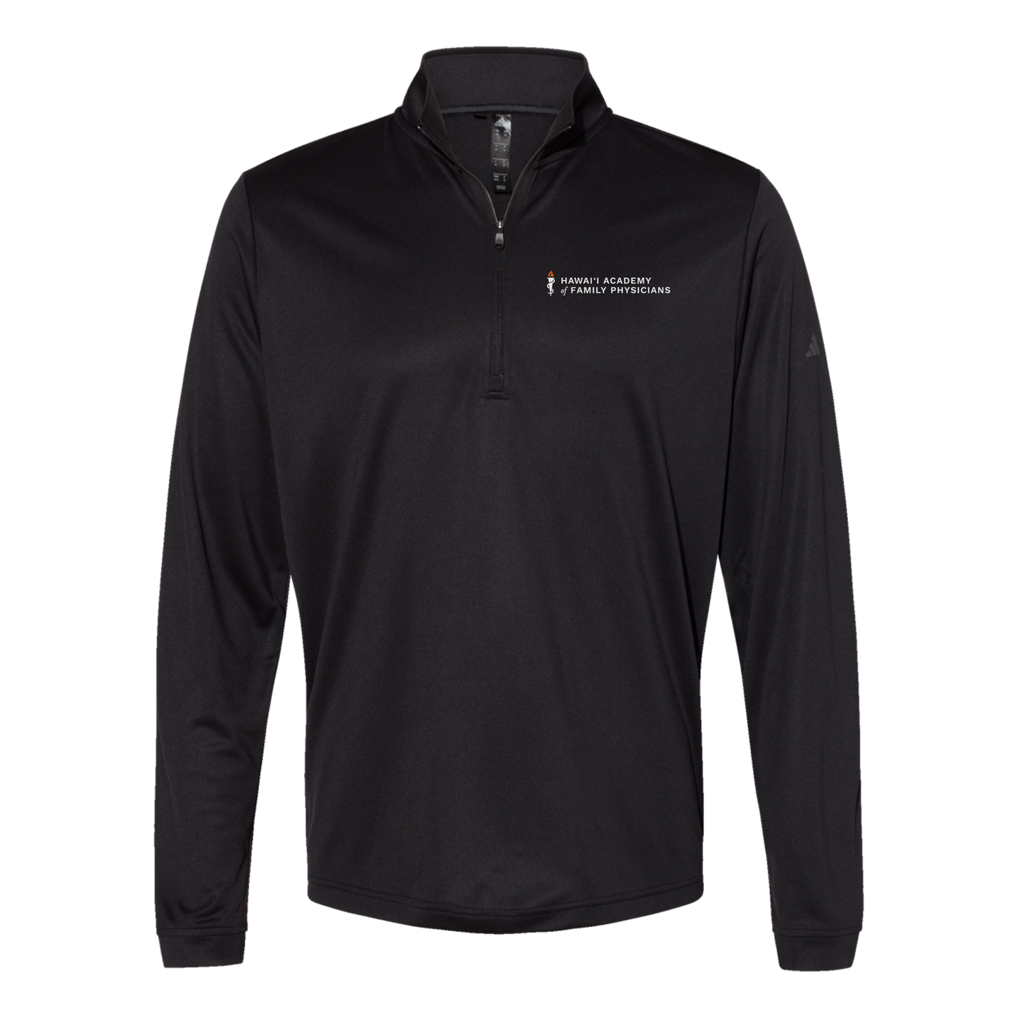 hafp-adidas-quarter-zip-embroidery-leftchest-A401-black-flat-front