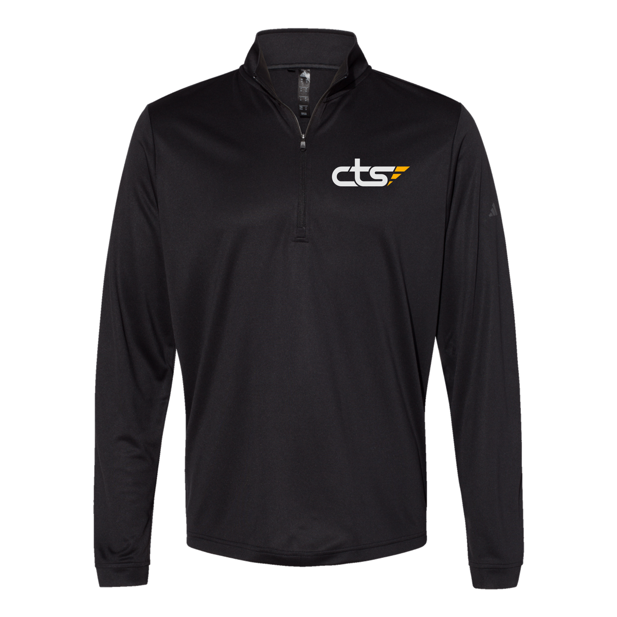 cts1-adidas-quarter-zip-embroidery-leftchest-A401-black-flat-front