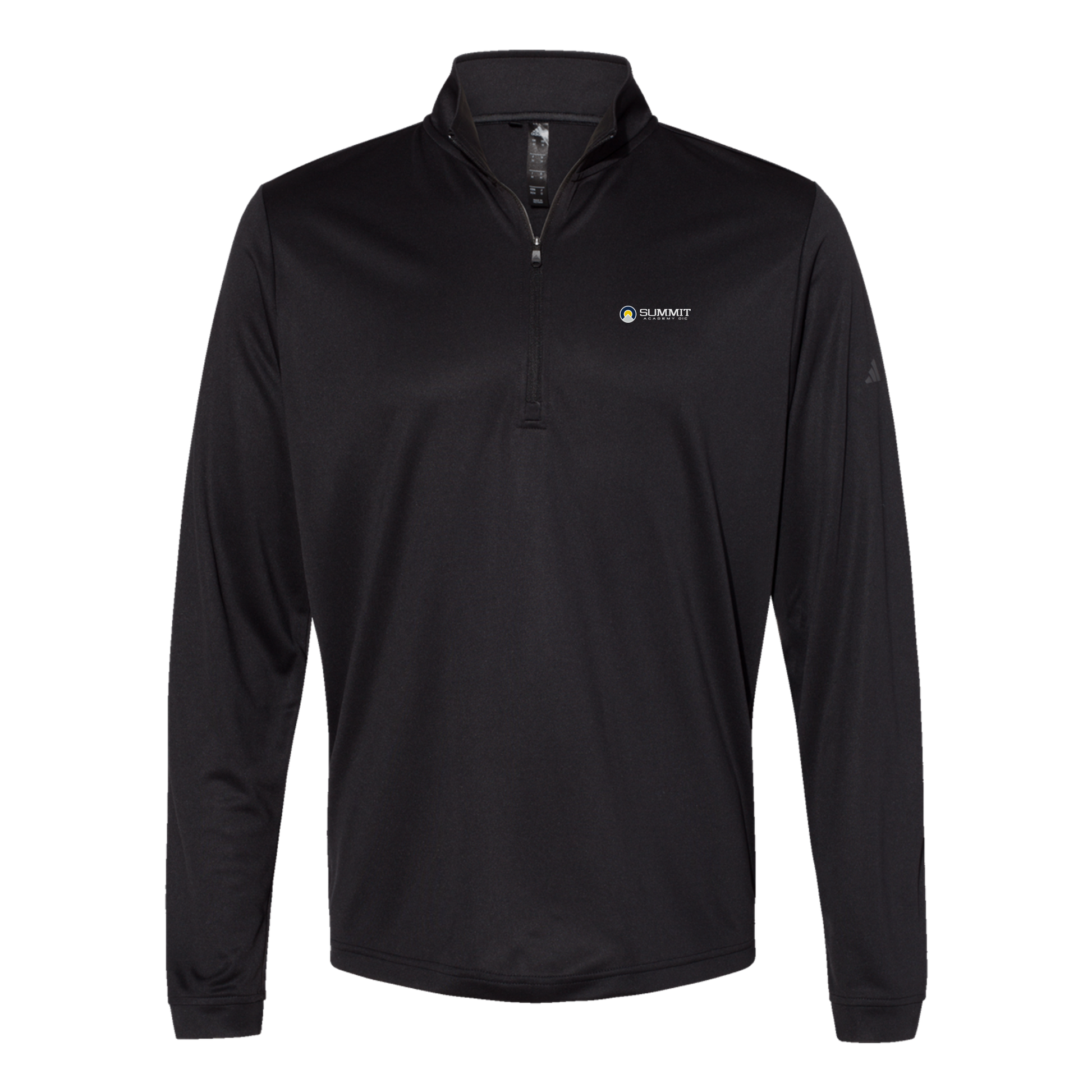 saoic-adidas-quarter-zip-embroidery-leftchest-A401-black-flat-front