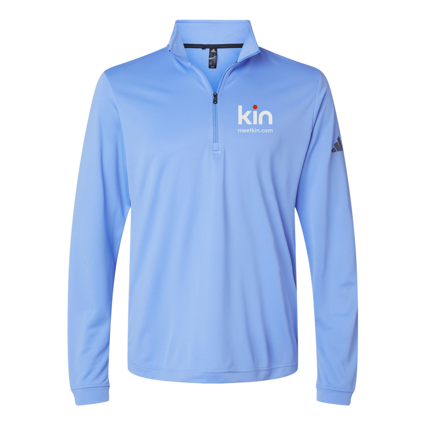 kin-adidas-quarter-zip-embroidery-leftchest-A401-bluefusion-flat-front