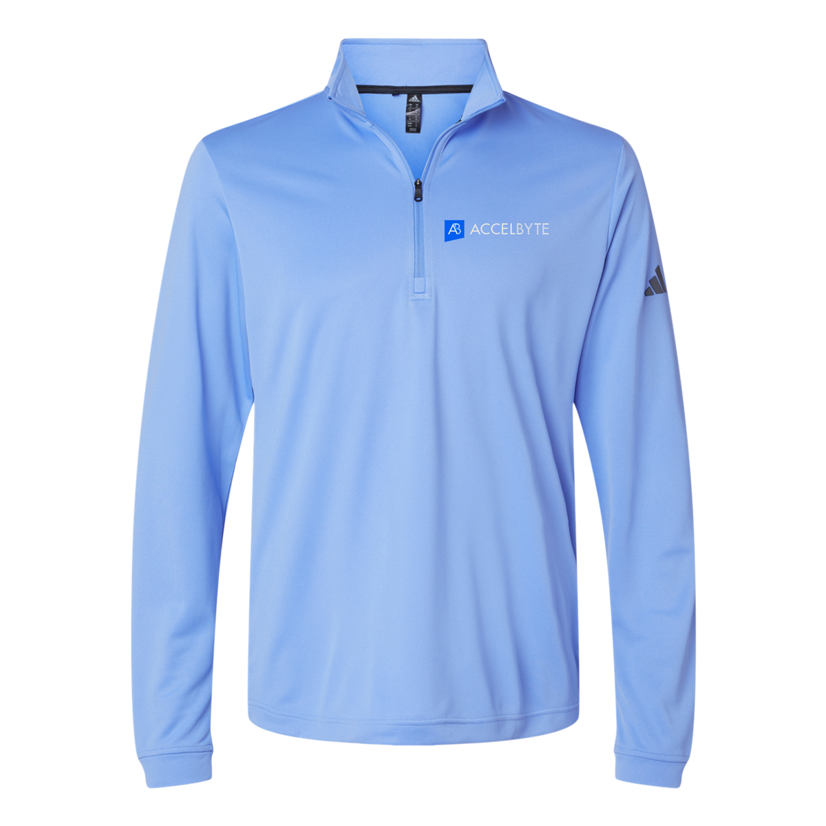 accelbyte-adidas-quarter-zip-embroidery-leftchest-A401-bluefusion-flat-front
