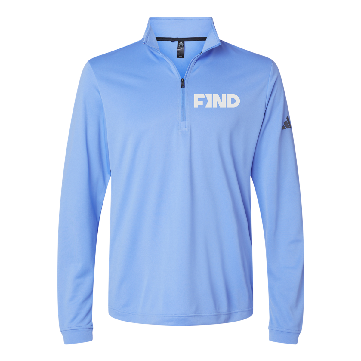 findrealestate-adidas-quarter-zip-embroidery-leftchest-A401-bluefusion-flat-front