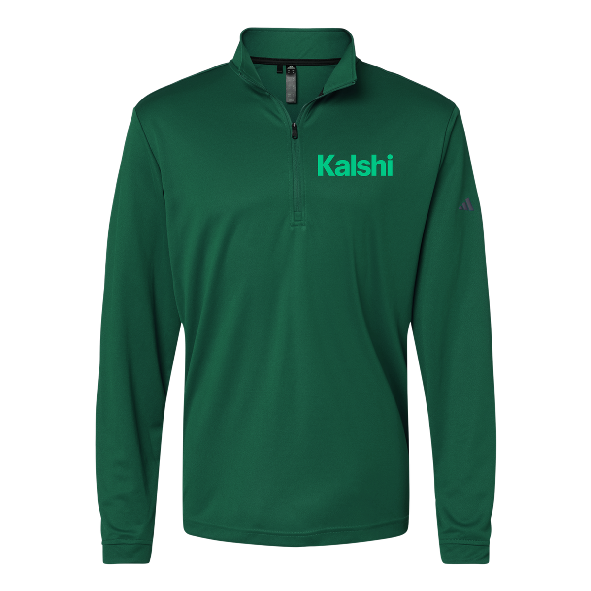 kalshi-adidas-quarter-zip-embroidery-leftchest-A401-collegiategreen-flat-front