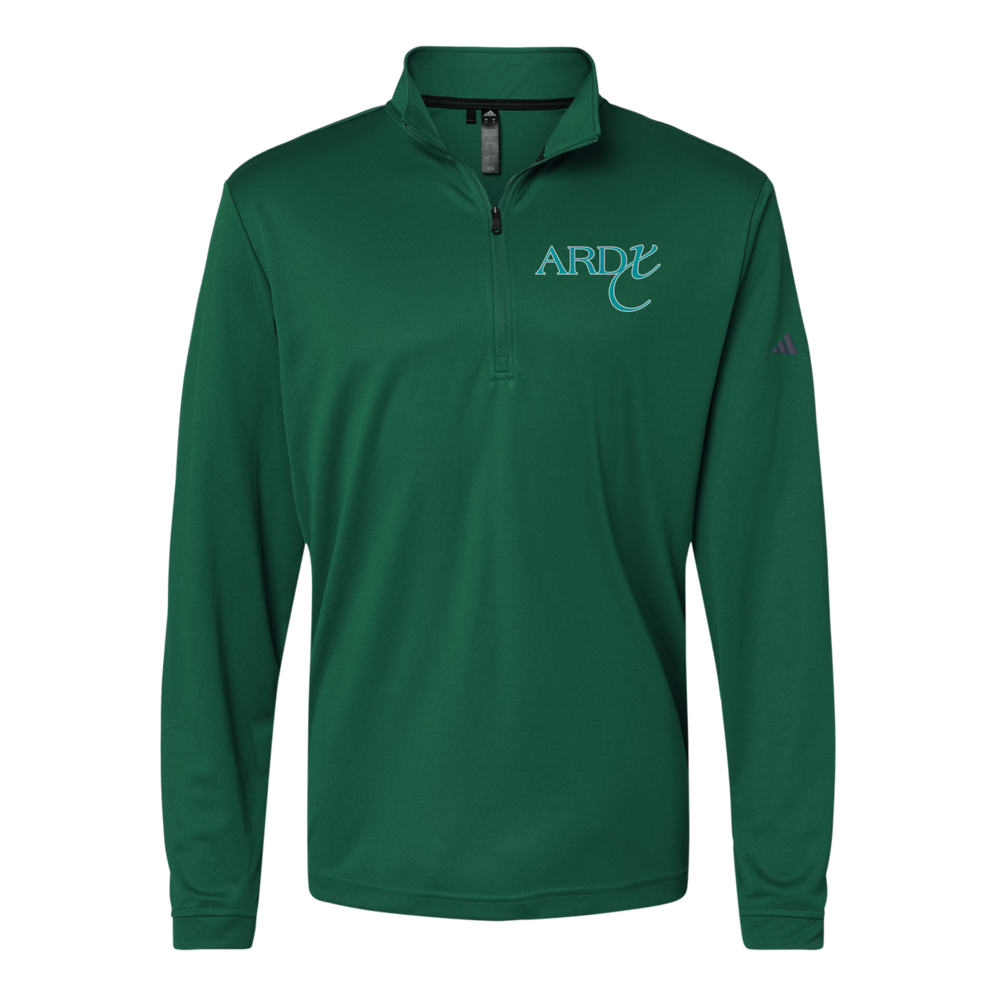 ardx-adidas-quarter-zip-embroidery-leftchest-A401-collegiategreen-flat-front