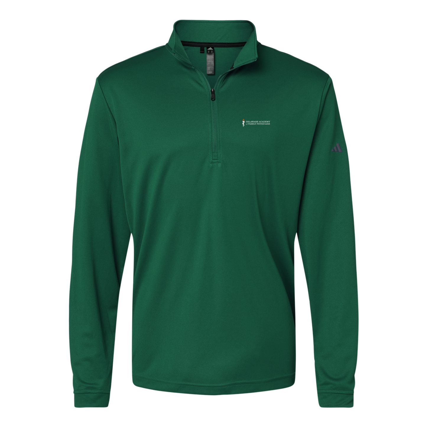delfamdoc-adidas-quarter-zip-embroidery-leftchest-A401-collegiategreen-flat-front