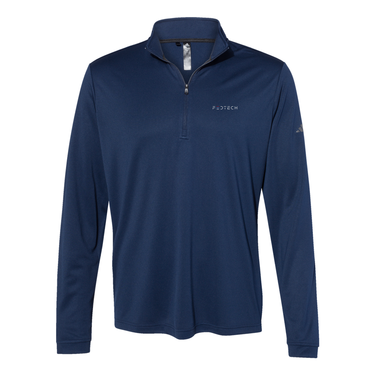 fedtech-adidas-quarter-zip-embroidery-leftchest-A401-collegiatenavy-flat-front