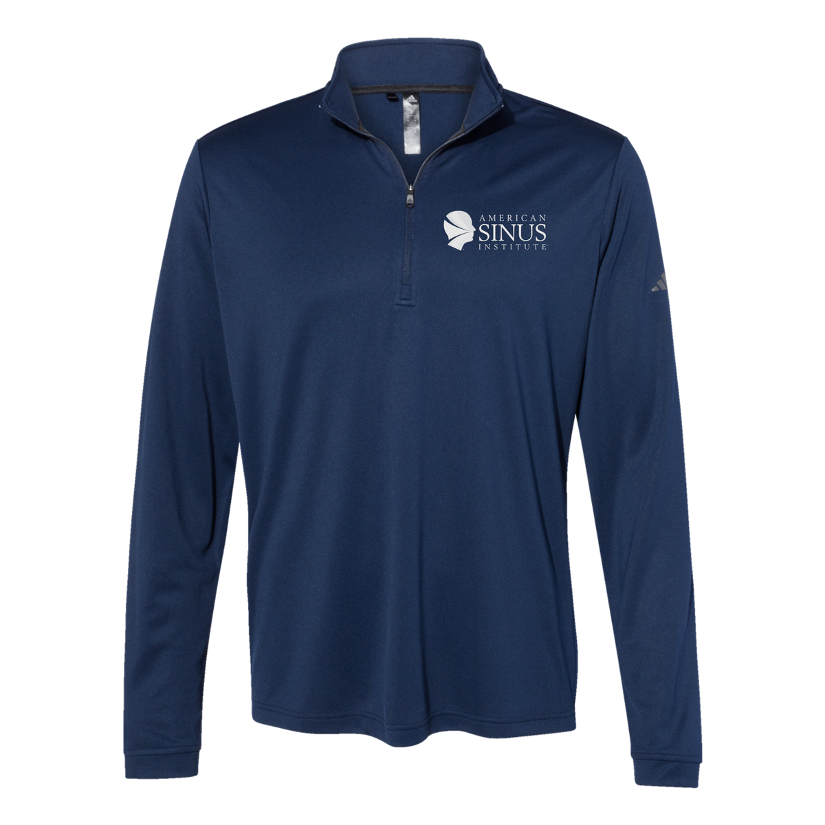 americansinus-adidas-quarter-zip-embroidery-leftchest-A401-collegiatenavy-flat-front