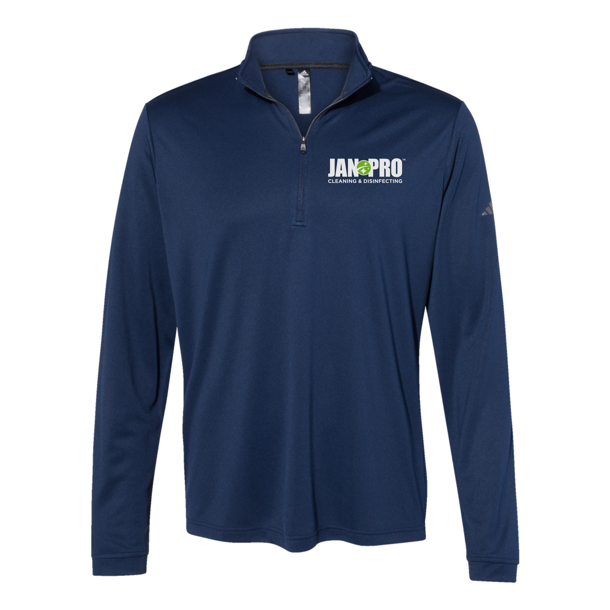 jan-pro-adidas-quarter-zip-embroidery-leftchest-A401-collegiatenavy-flat-front