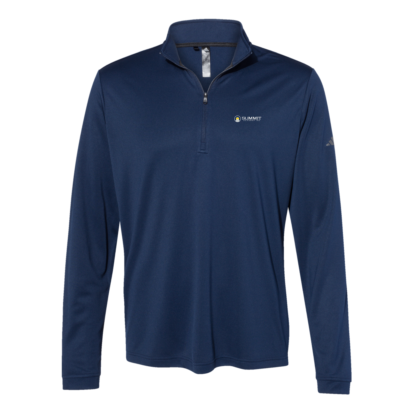 saoic-adidas-quarter-zip-embroidery-leftchest-A401-collegiatenavy-flat-front