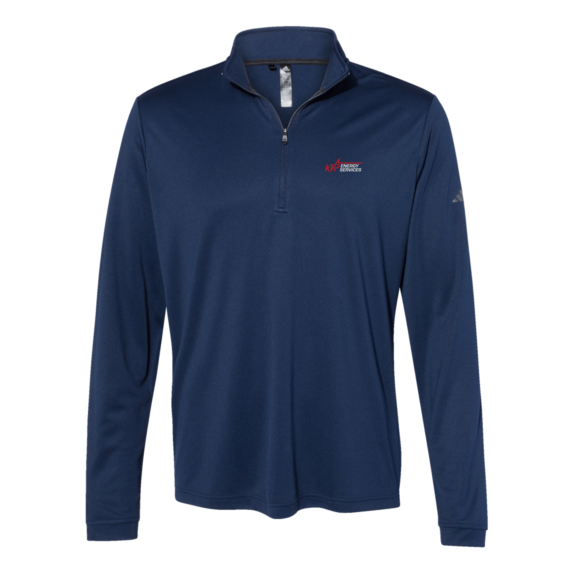 kvpenergy-adidas-quarter-zip-embroidery-leftchest-A401-collegiatenavy-flat-front