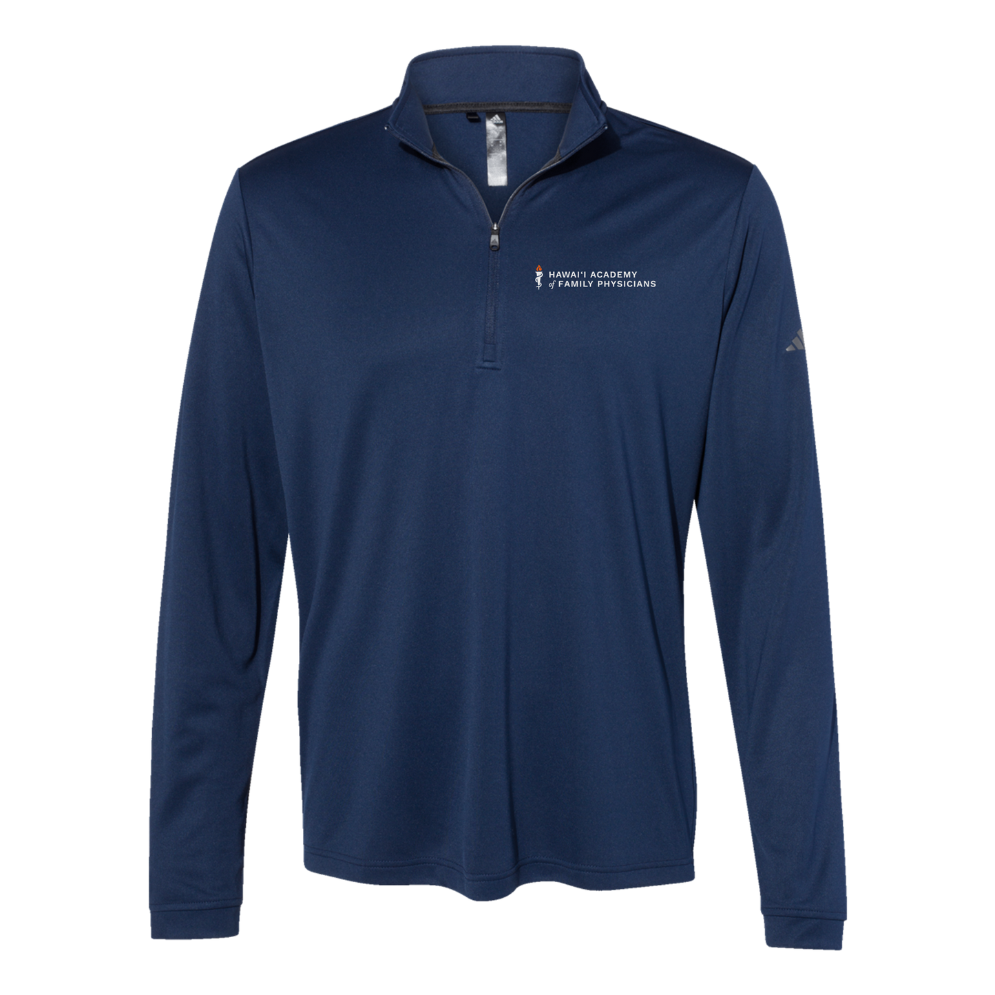 hafp-adidas-quarter-zip-embroidery-leftchest-A401-collegiatenavy-flat-front