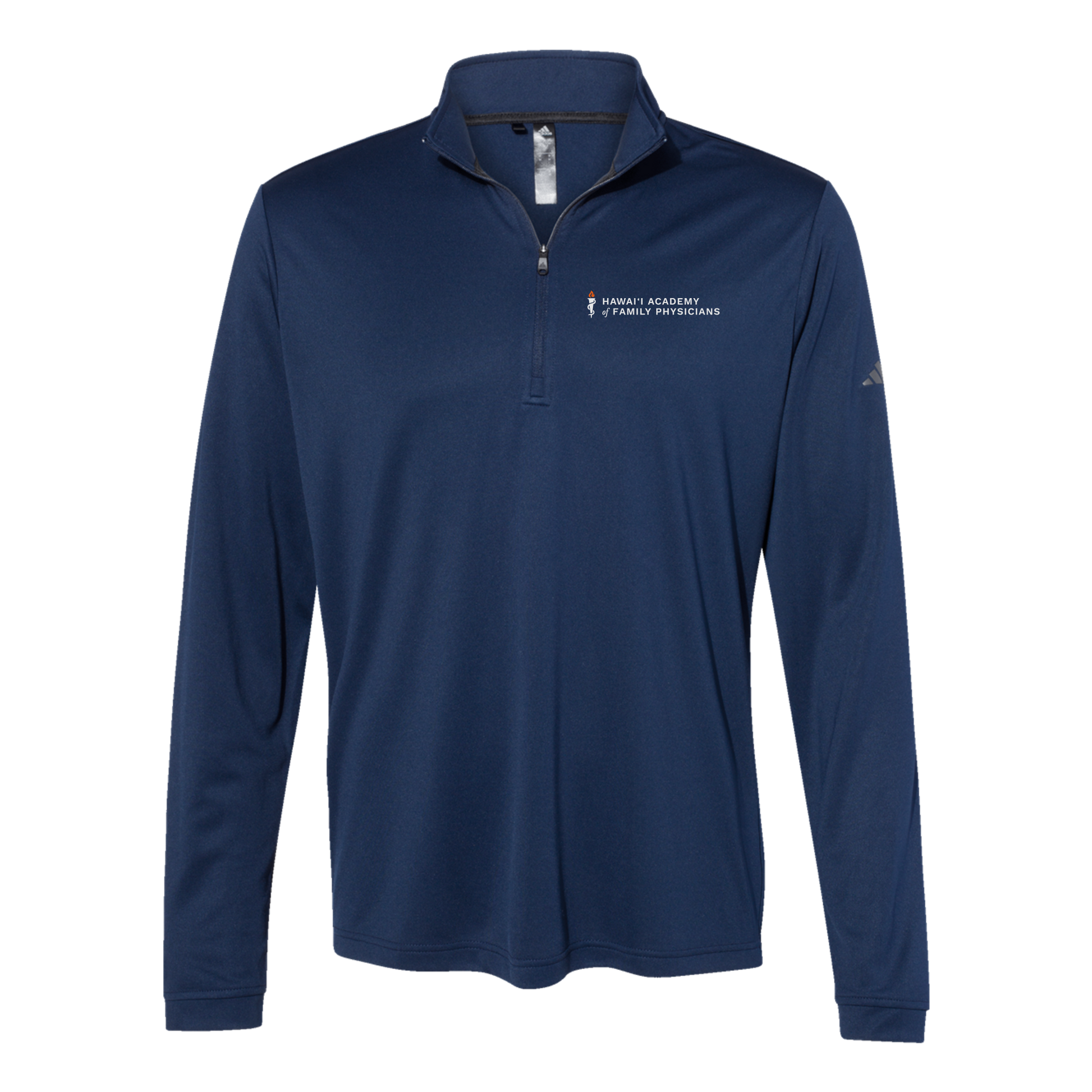 hafp-adidas-quarter-zip-embroidery-leftchest-A401-collegiatenavy-flat-front