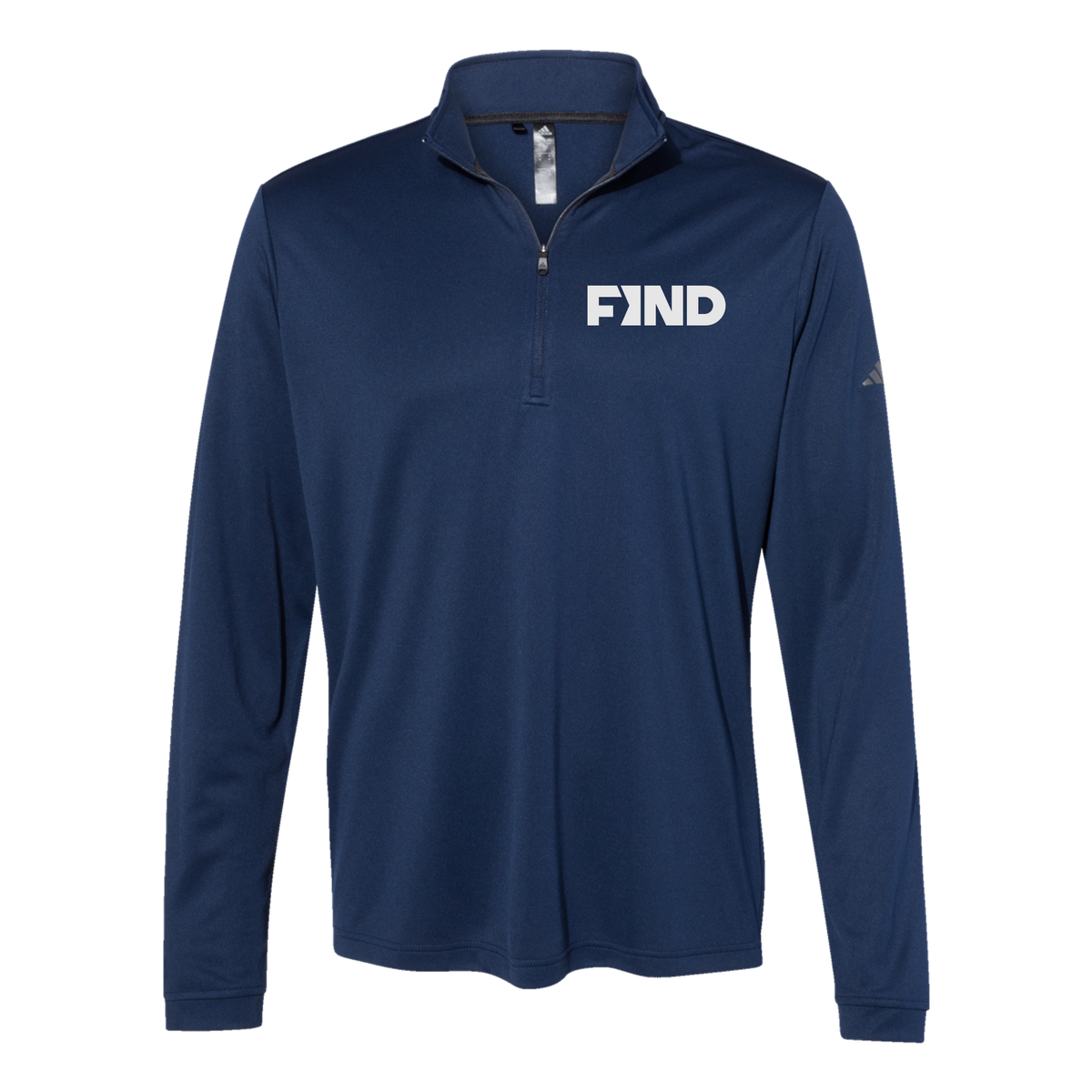 findrealestate-adidas-quarter-zip-embroidery-leftchest-A401-collegiatenavy-flat-front