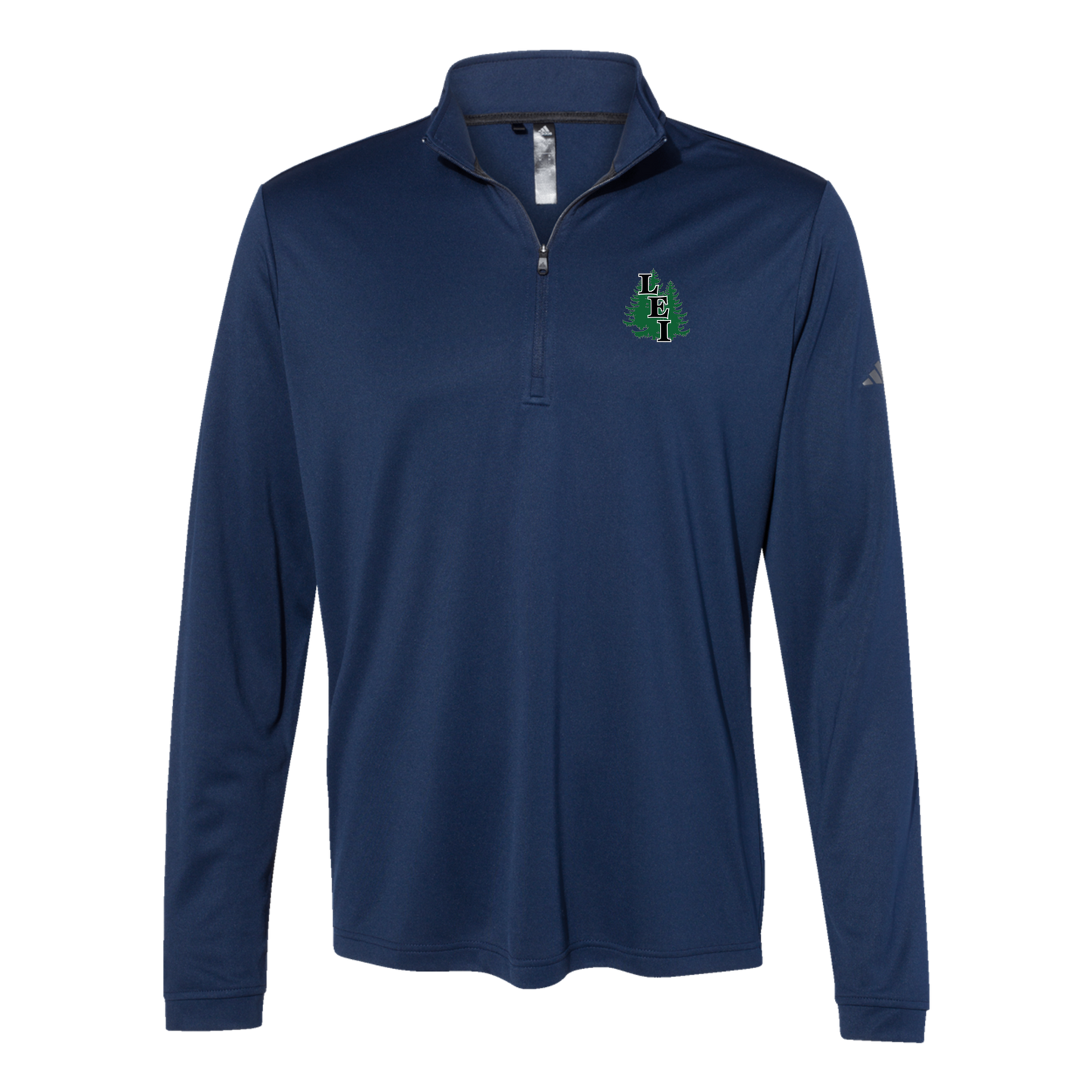 leisite-adidas-quarter-zip-embroidery-leftchest-A401-collegiatenavy-flat-front