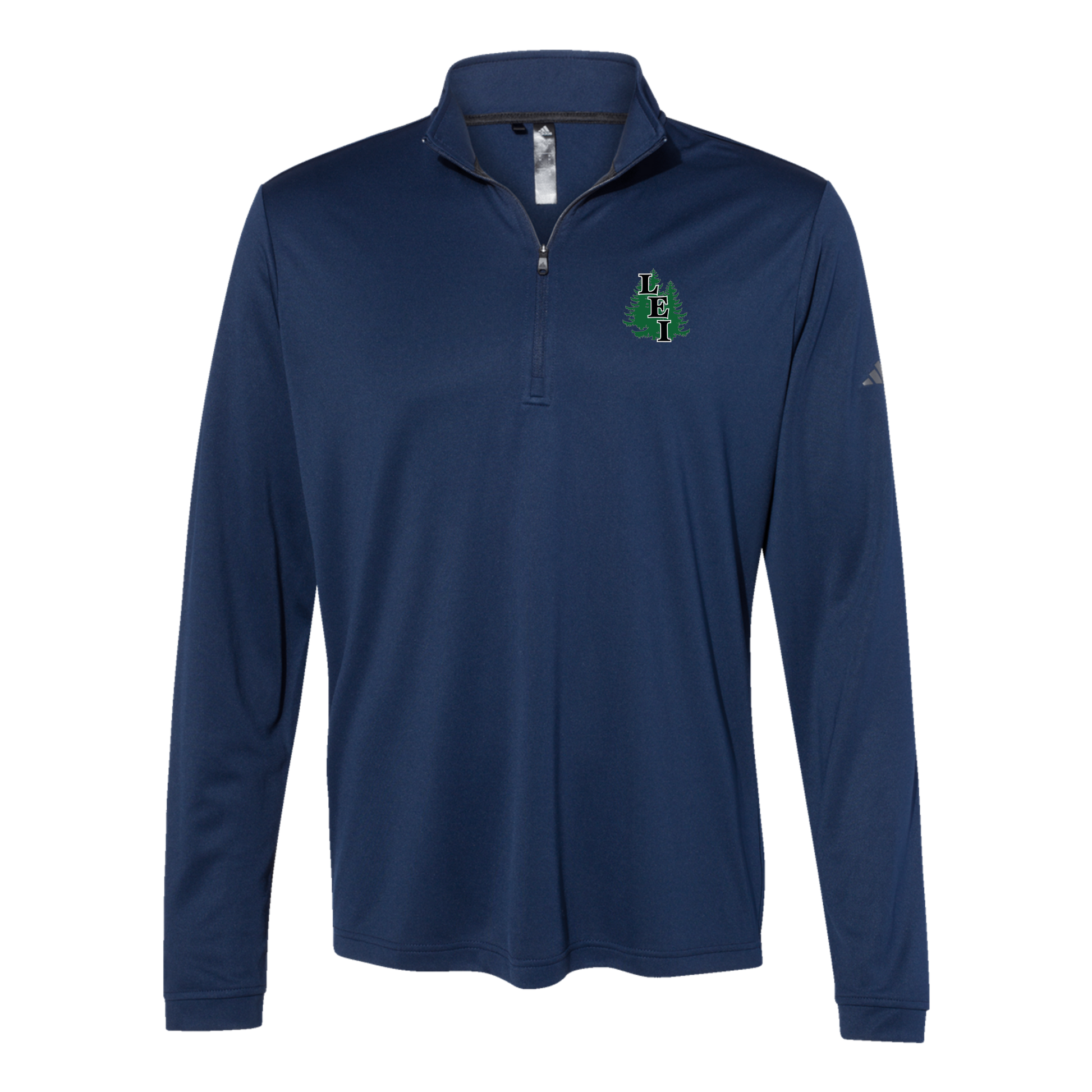 leisite-adidas-quarter-zip-embroidery-leftchest-A401-collegiatenavy-flat-front