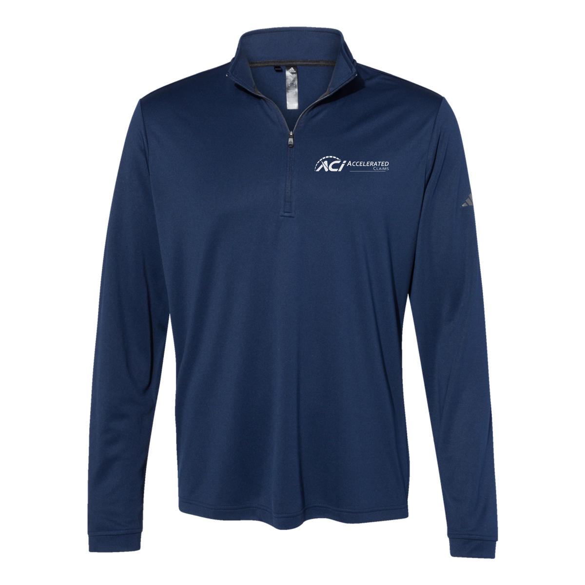 accelclaims-adidas-quarter-zip-embroidery-leftchest-A401-collegiatenavy-flat-front