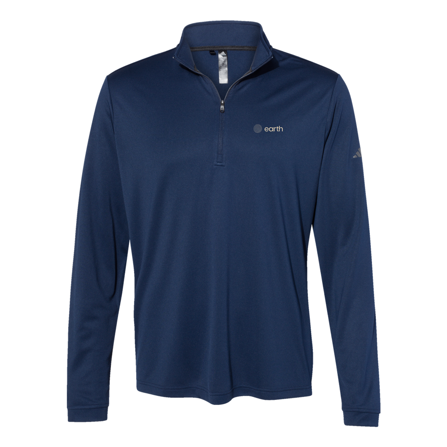 earthfuneral-adidas-quarter-zip-embroidery-leftchest-A401-collegiatenavy-flat-front