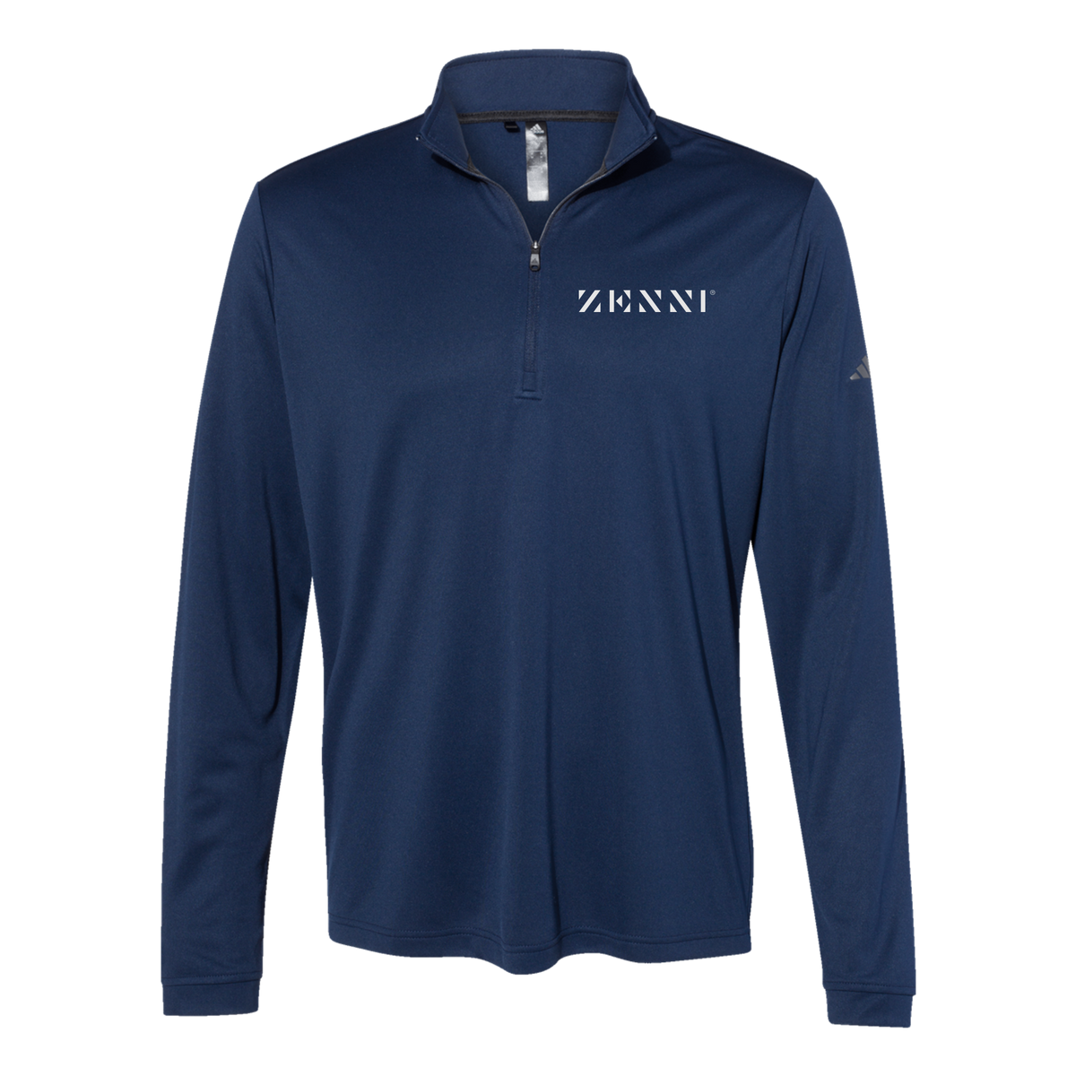zennioptical-adidas-quarter-zip-embroidery-leftchest-A401-collegiatenavy-flat-front