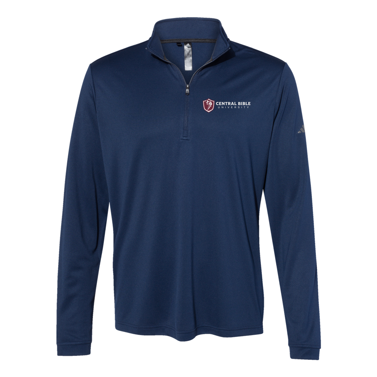centralbible-adidas-quarter-zip-embroidery-leftchest-A401-collegiatenavy-flat-front