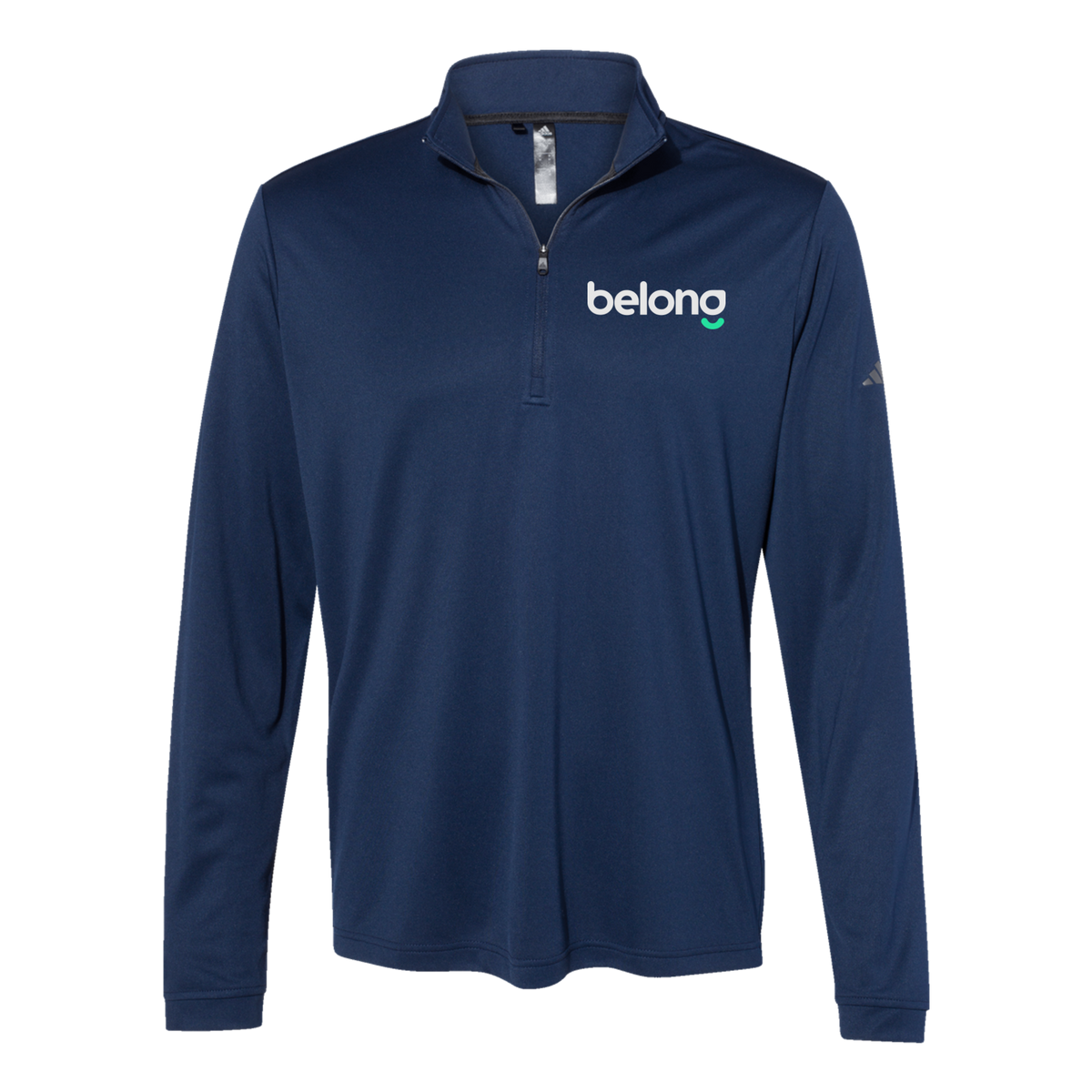 belonghome-adidas-quarter-zip-embroidery-leftchest-A401-collegiatenavy-flat-front