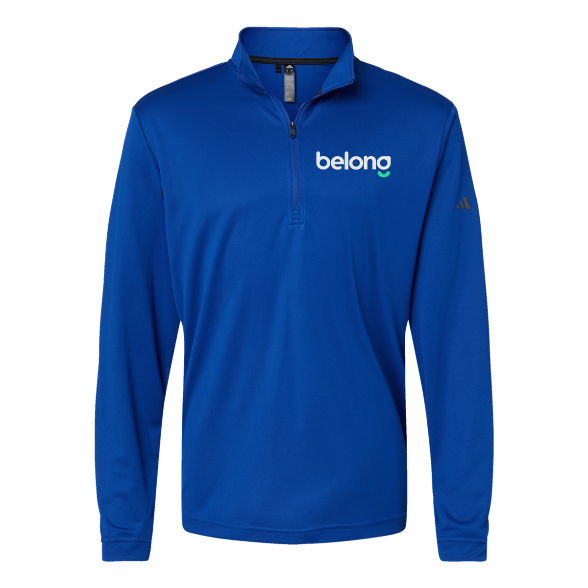 belonghome-adidas-quarter-zip-embroidery-leftchest-A401-collegiateroyal-flat-front