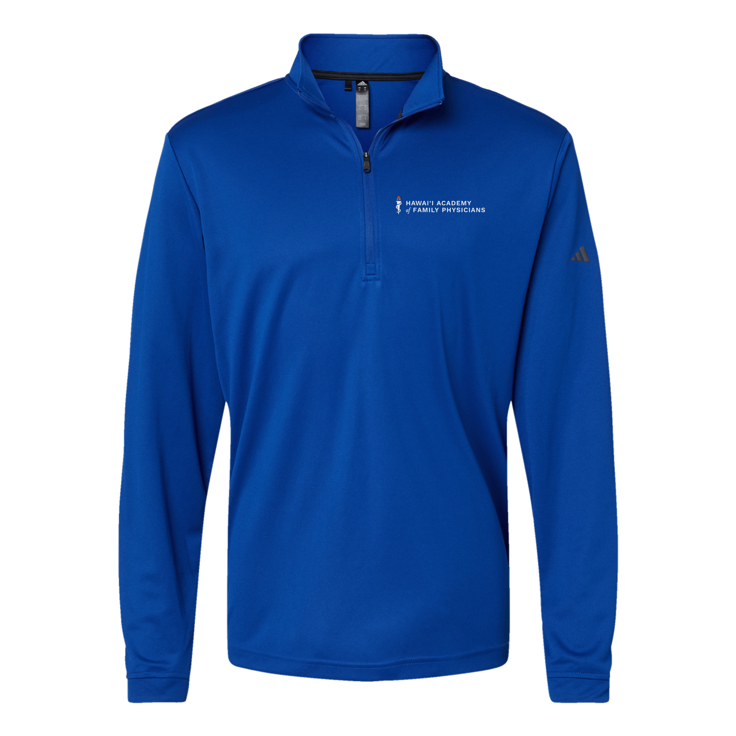 hafp-adidas-quarter-zip-embroidery-leftchest-A401-collegiateroyal-flat-front