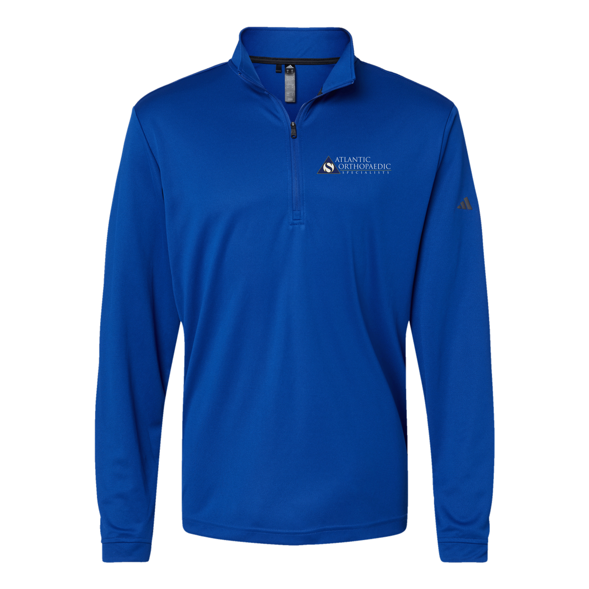 atlanticortho-adidas-quarter-zip-embroidery-leftchest-A401-collegiateroyal-flat-front