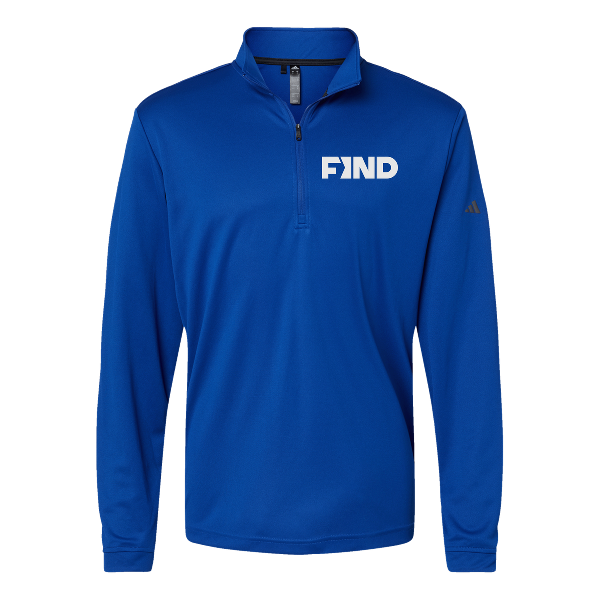 findrealestate-adidas-quarter-zip-embroidery-leftchest-A401-collegiateroyal-flat-front