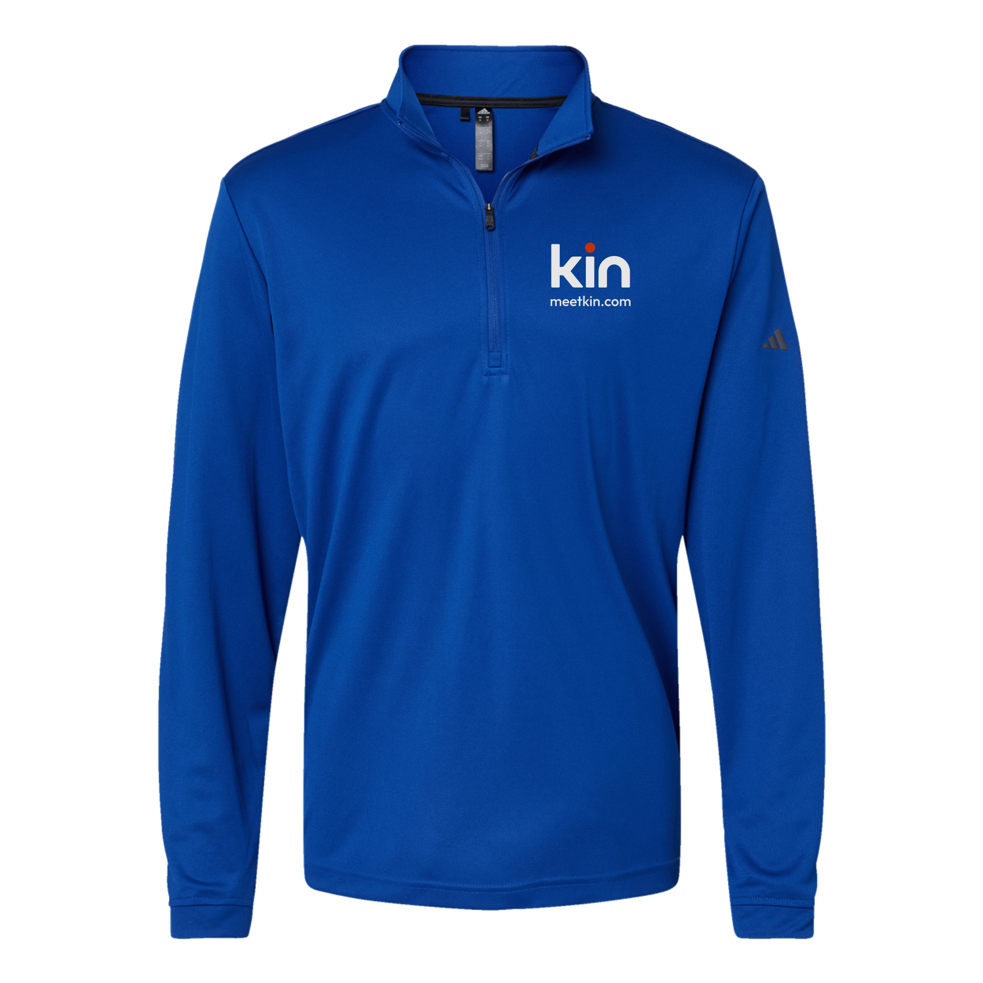 kin-adidas-quarter-zip-embroidery-leftchest-A401-collegiateroyal-flat-front