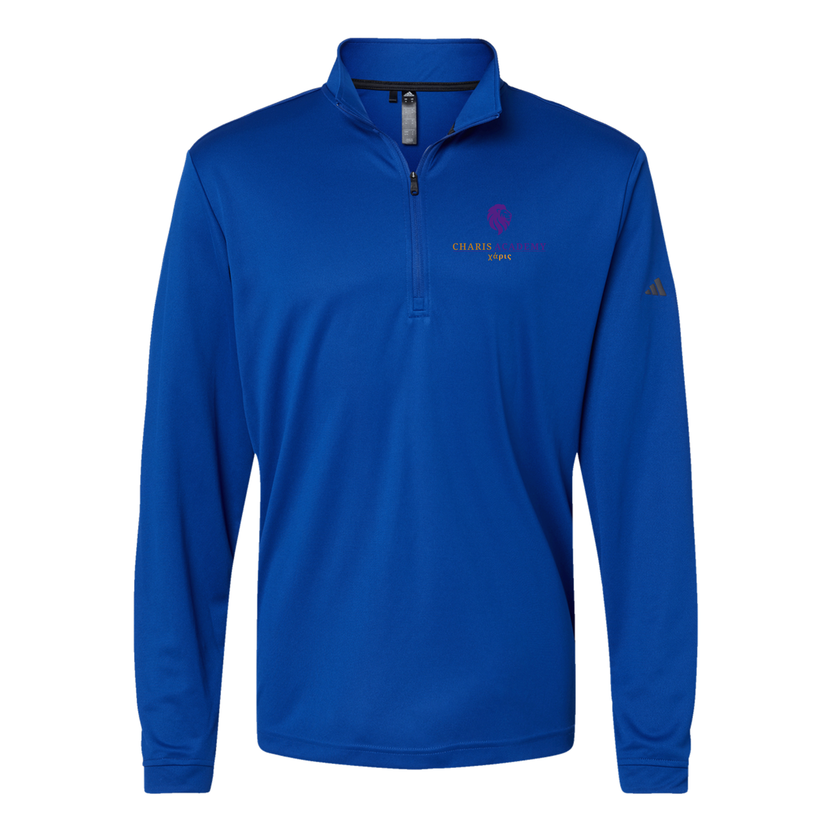 cahazleton-adidas-quarter-zip-embroidery-leftchest-A401-collegiateroyal-flat-front