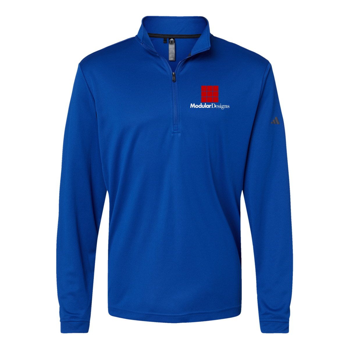 modulardesignsflooring-adidas-quarter-zip-embroidery-leftchest-A401-collegiateroyal-flat-front