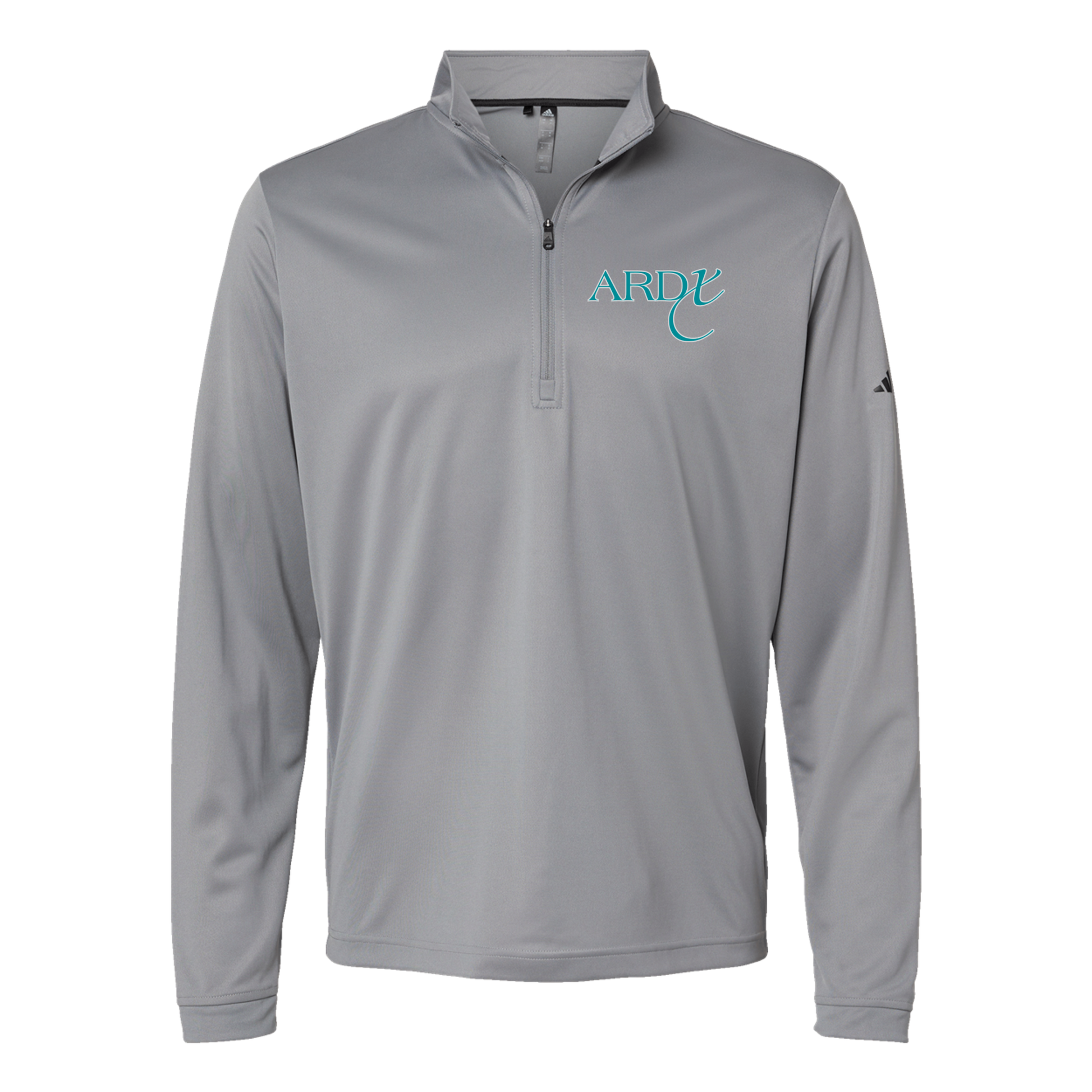 ardx-adidas-quarter-zip-embroidery-leftchest-A401-greythree-flat-front