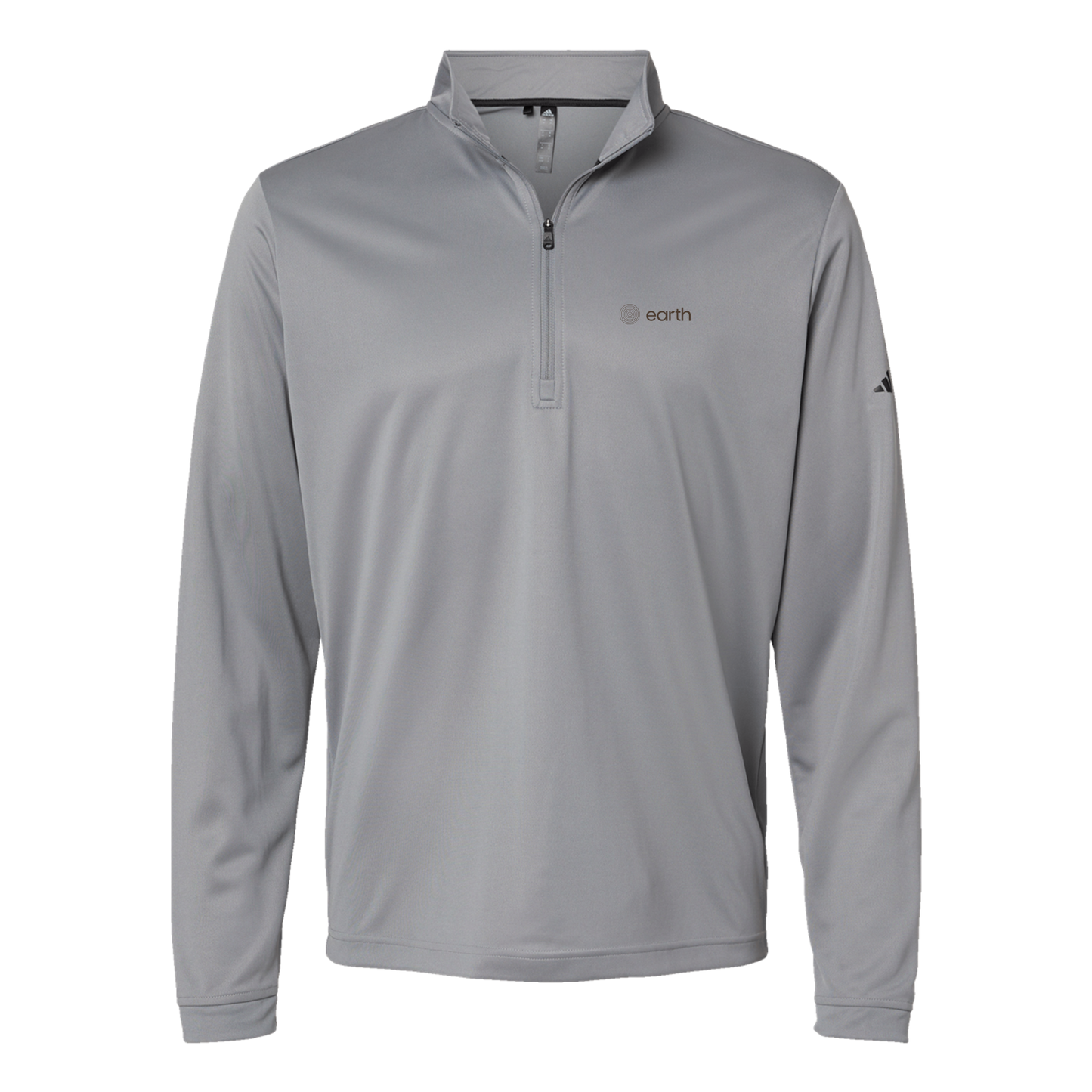 earthfuneral-adidas-quarter-zip-embroidery-leftchest-A401-greythree-flat-front