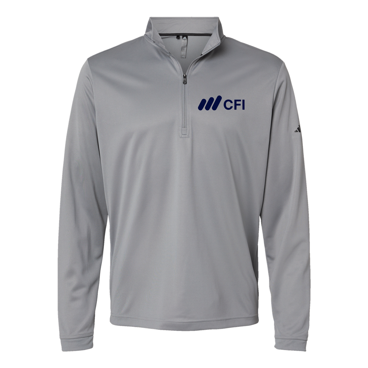 corporatefinanceinstitute-adidas-quarter-zip-embroidery-leftchest-A401-greythree-flat-front