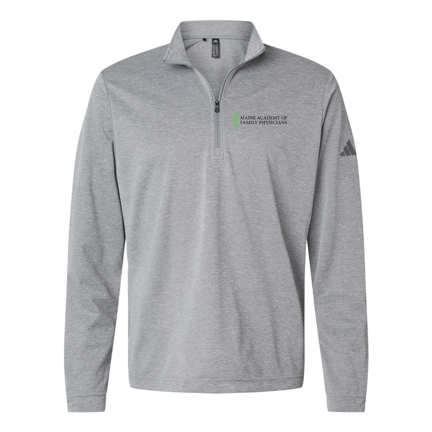 maineafp-adidas-quarter-zip-embroidery-leftchest-A401-greythreemelange-flat-front