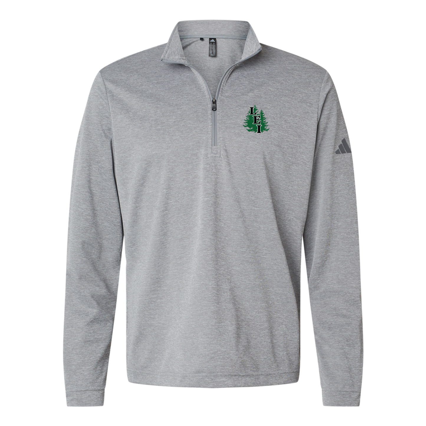 leisite-adidas-quarter-zip-embroidery-leftchest-A401-greythreemelange-flat-front