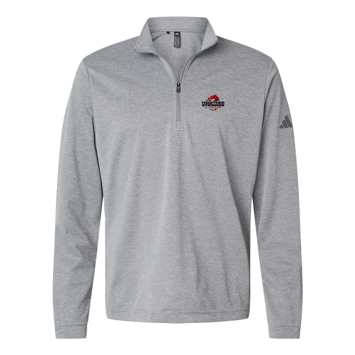 togetherstrongerfitness-adidas-quarter-zip-embroidery-leftchest-A401-greythreemelange-flat-front