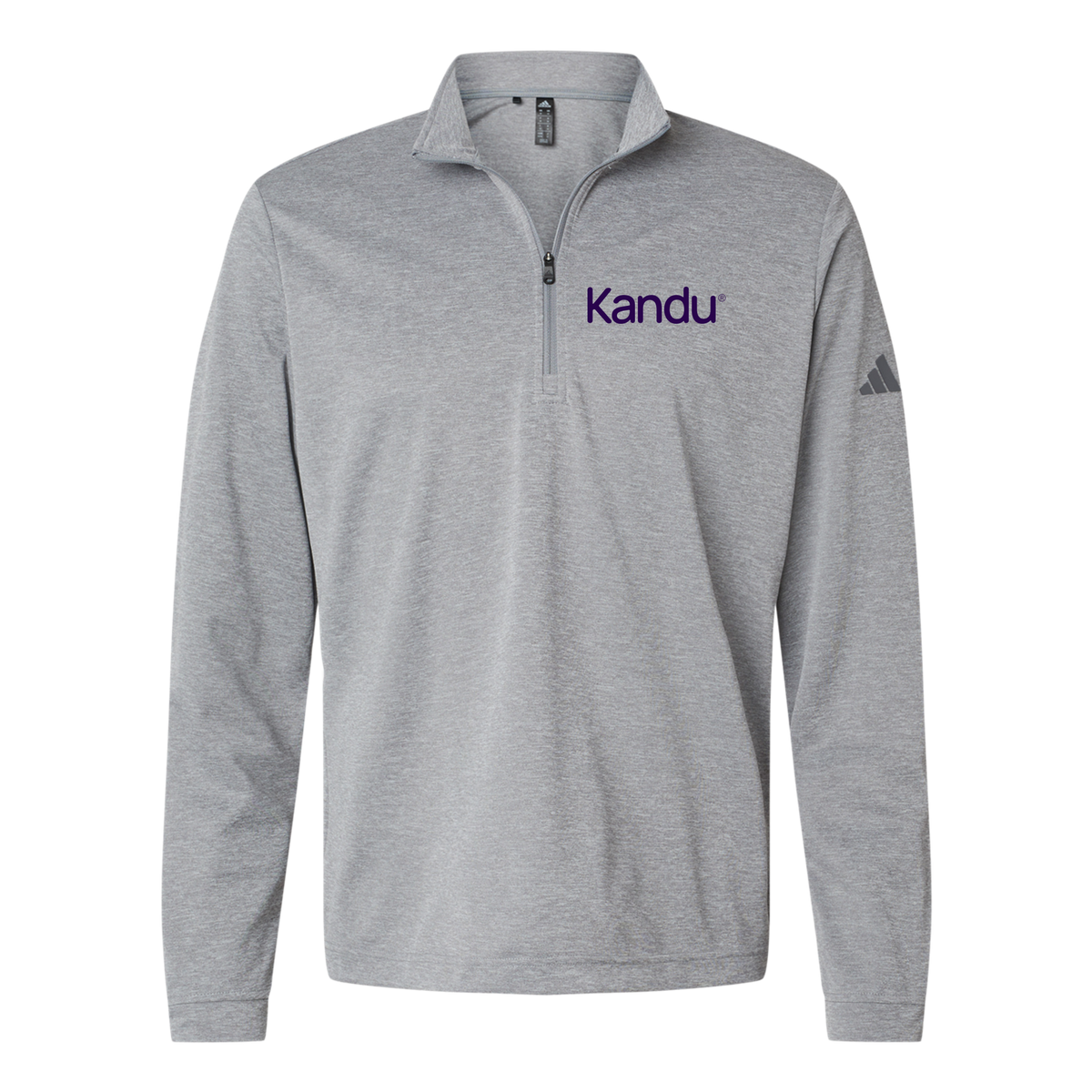 kandu-adidas-quarter-zip-embroidery-leftchest-A401-greythreemelange-flat-front