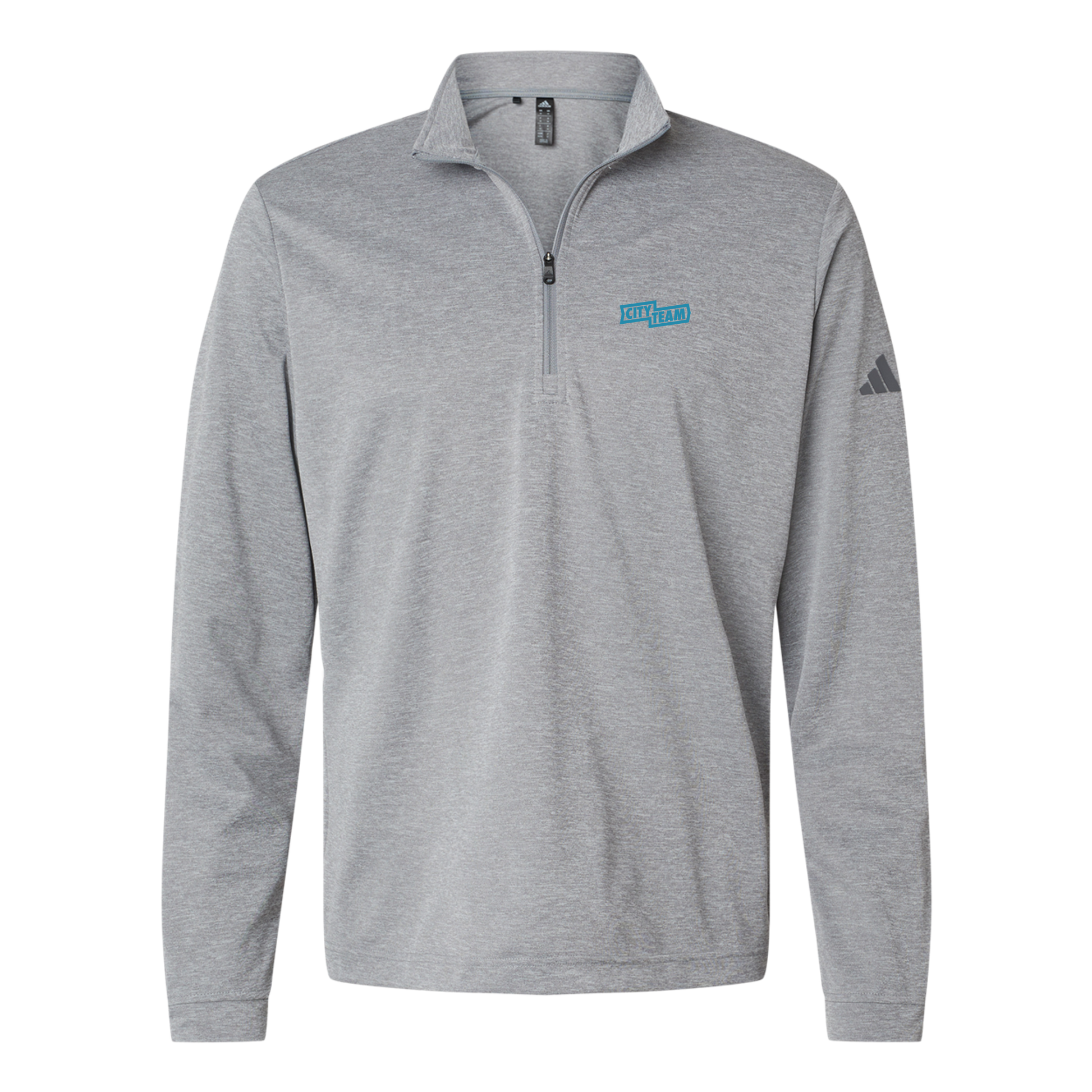 cityteam-adidas-quarter-zip-embroidery-leftchest-A401-greythreemelange-flat-front