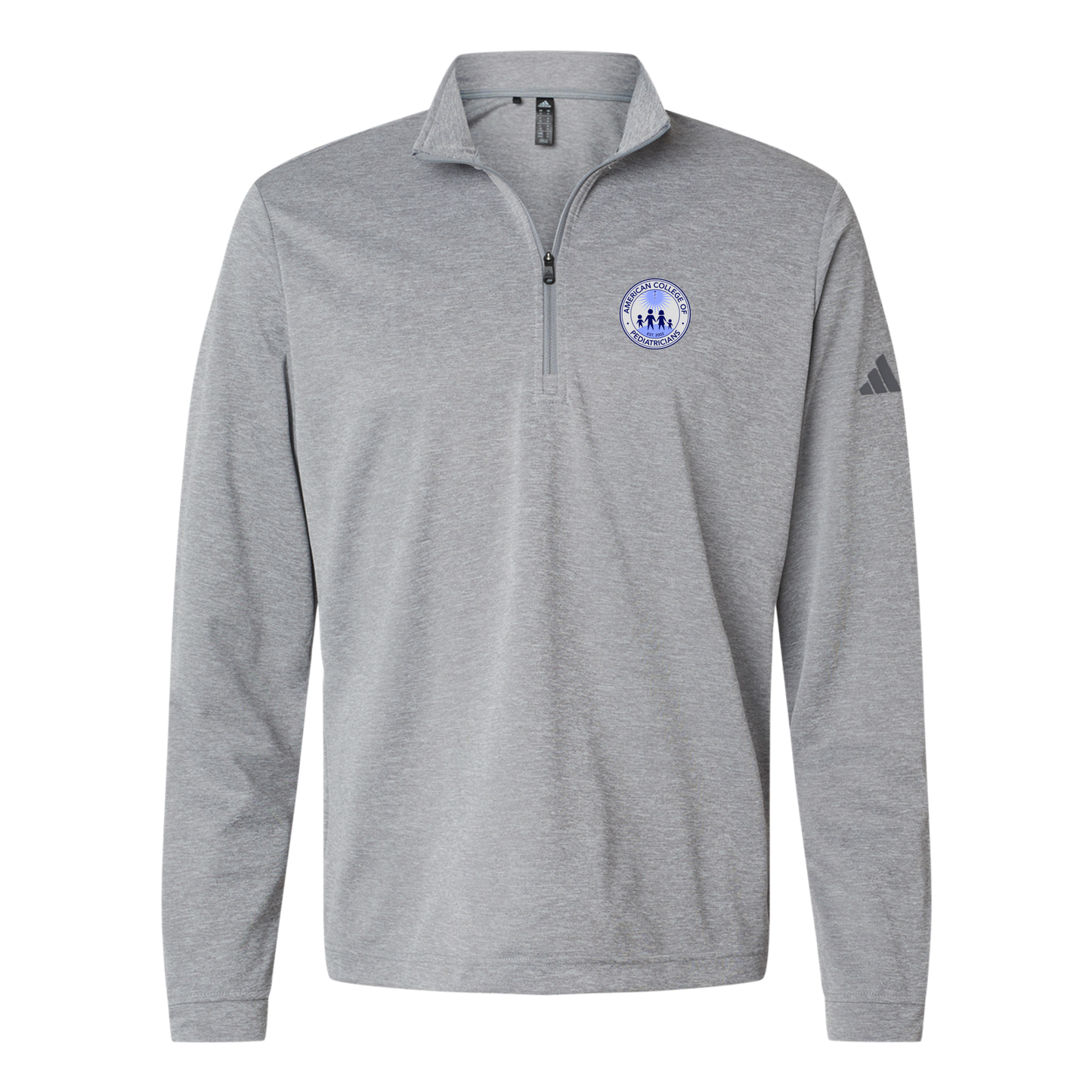 acpeds-adidas-quarter-zip-embroidery-leftchest-A401-greythreemelange-flat-front