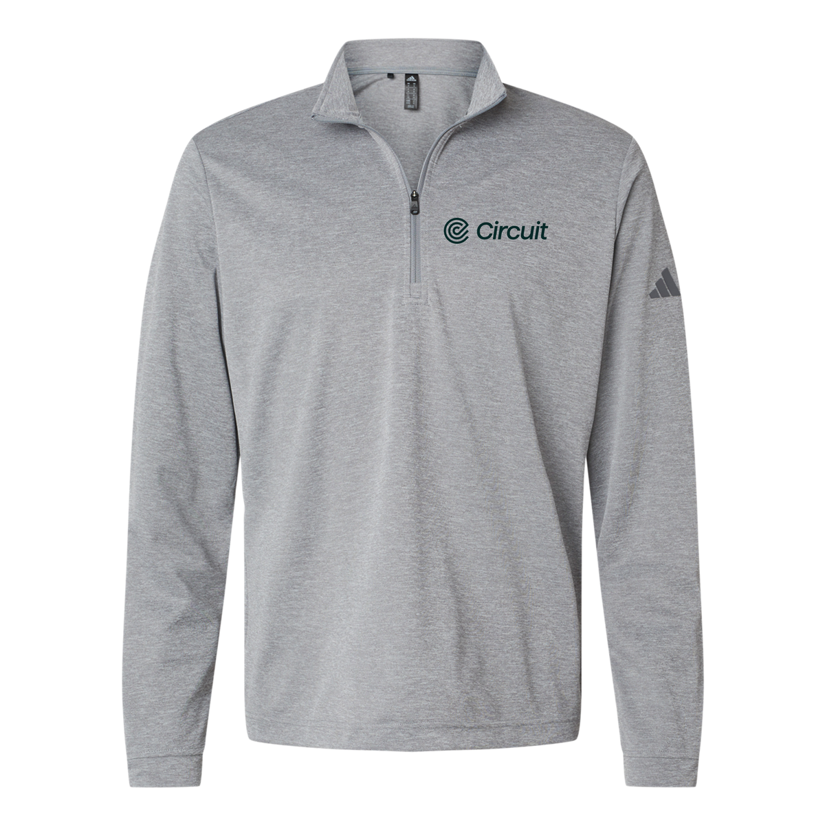 ridecircuit-adidas-quarter-zip-embroidery-leftchest-A401-greythreemelange-flat-front