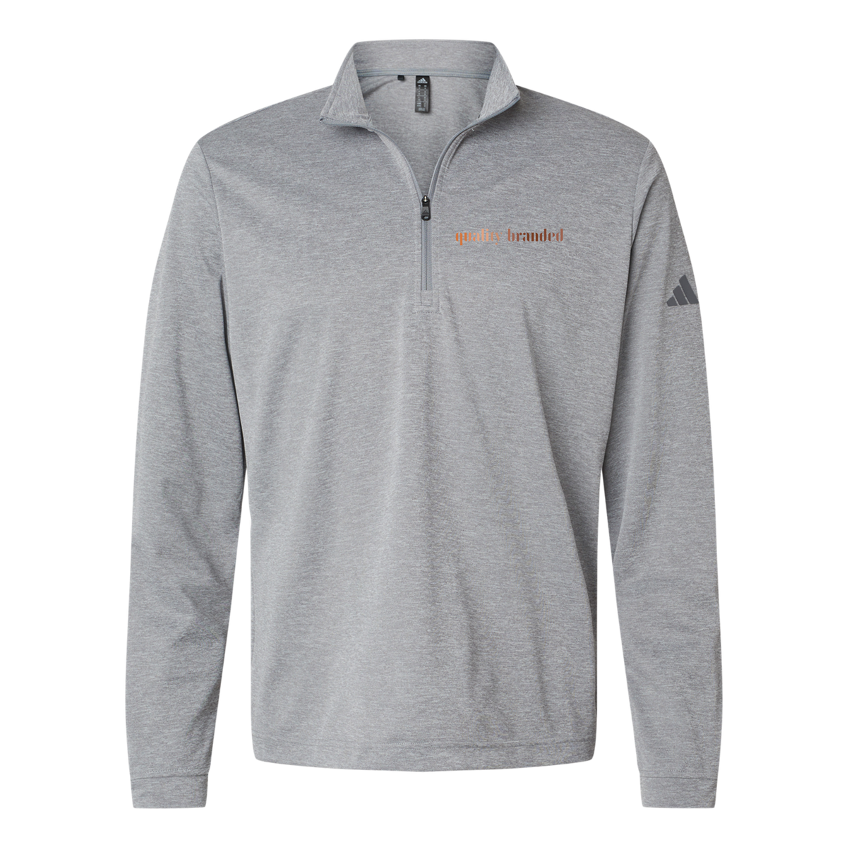 qualitybranded-adidas-quarter-zip-embroidery-leftchest-A401-greythreemelange-flat-front