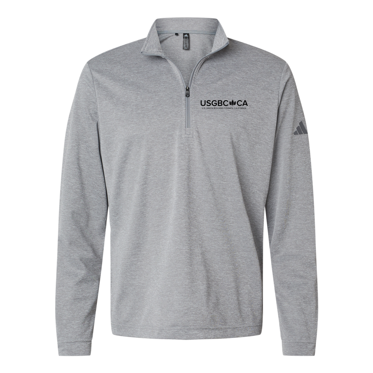 usgbc-ca-adidas-quarter-zip-embroidery-leftchest-A401-greythreemelange-flat-front