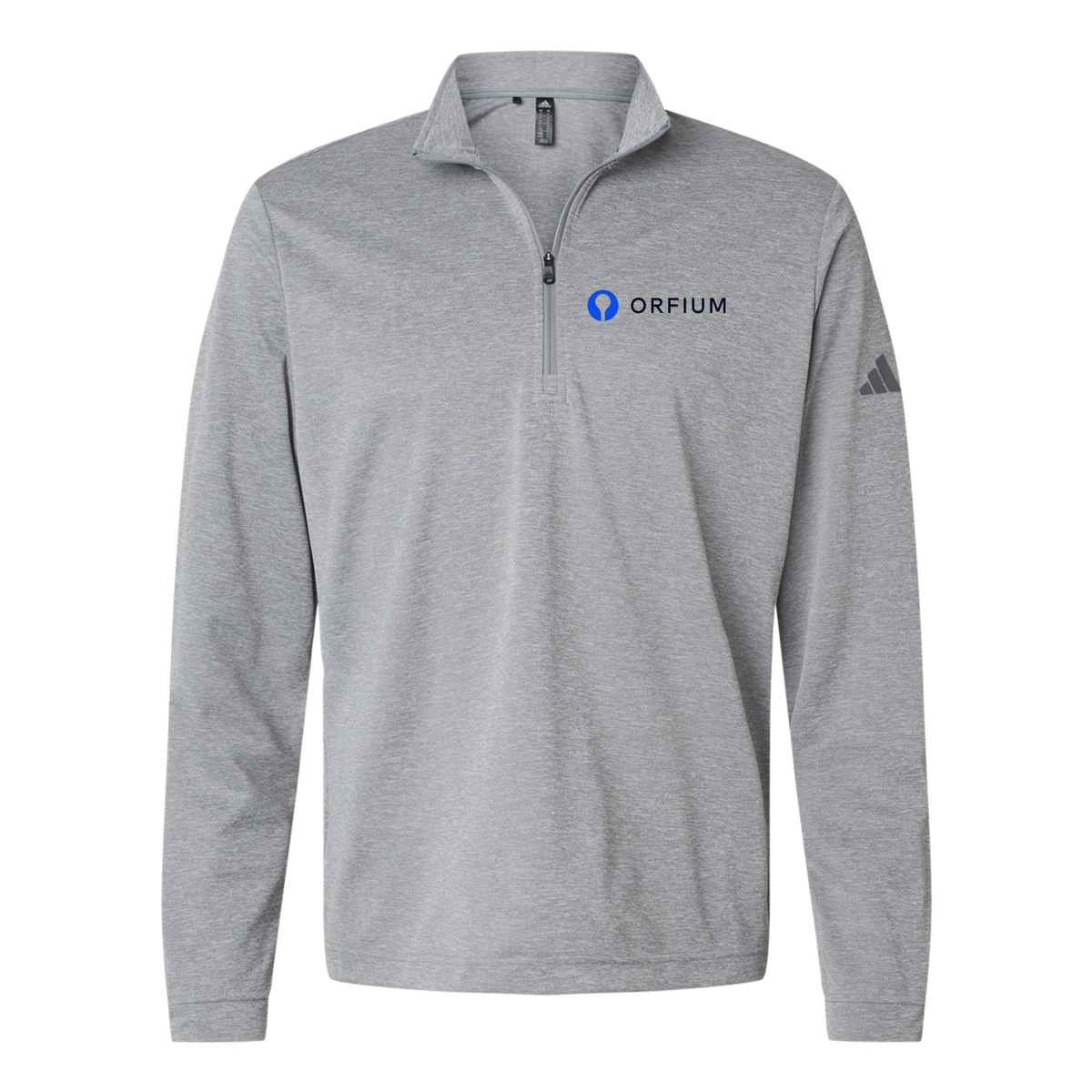 orfium-adidas-quarter-zip-embroidery-leftchest-A401-greythreemelange-flat-front