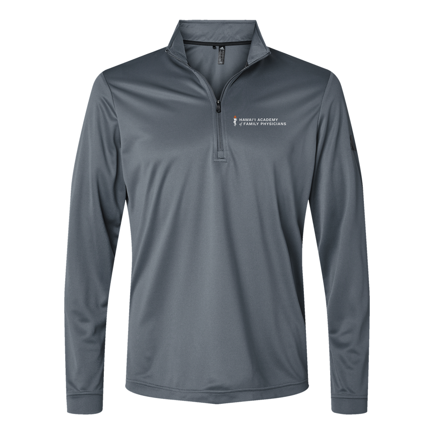 hafp-adidas-quarter-zip-embroidery-leftchest-A401-onix-flat-front