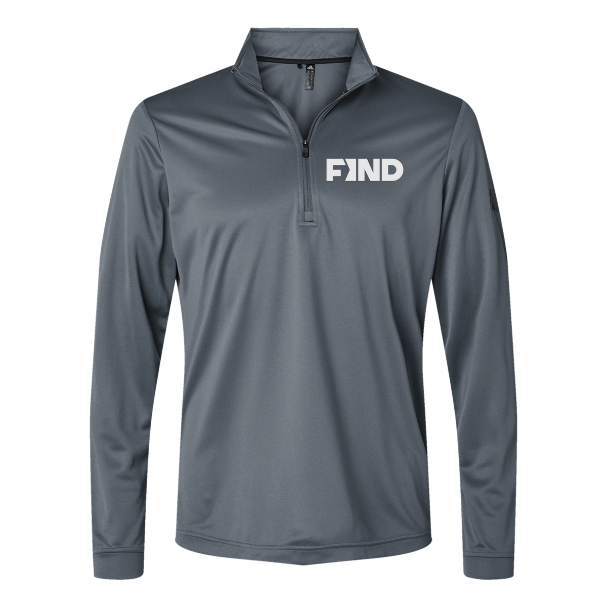 findrealestate-adidas-quarter-zip-embroidery-leftchest-A401-onix-flat-front
