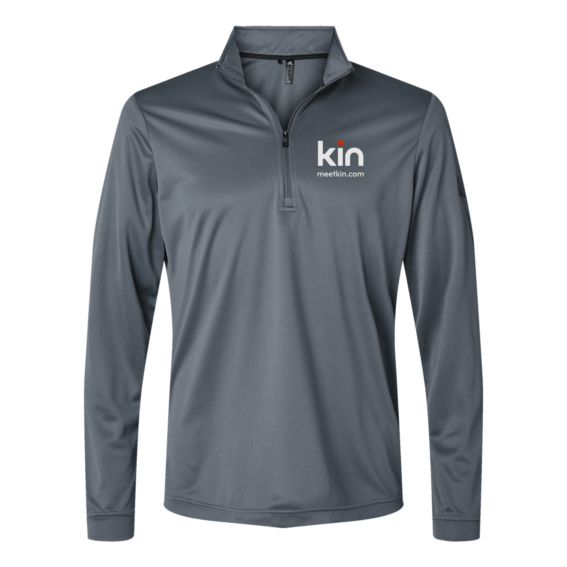 kin-adidas-quarter-zip-embroidery-leftchest-A401-onix-flat-front